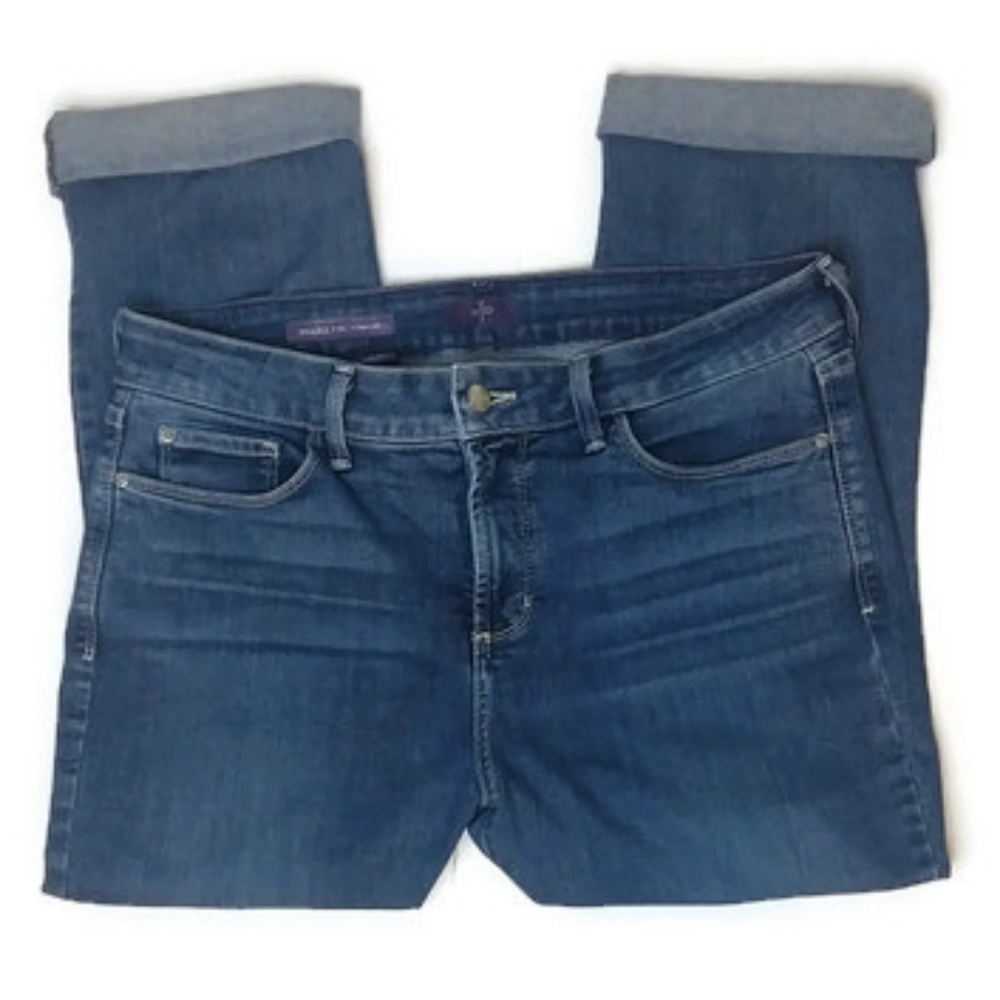 NYDJ Marylin Straight Cropped Jeans Size 14